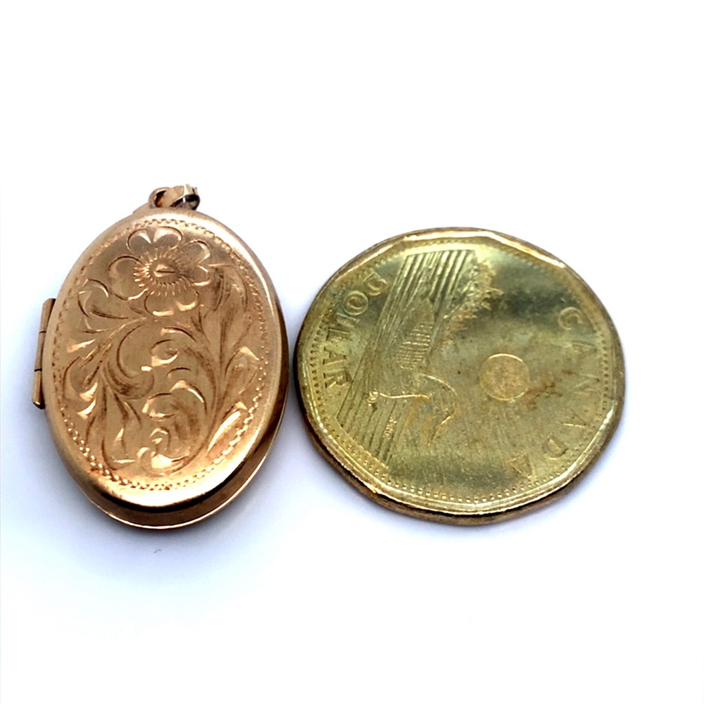 14k YG locket